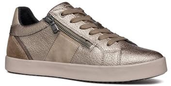 Geox Women's D Blomiee E Sneaker, Taupe, 40 EU