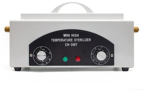 300 Watt Sterilisator für Instrumente, Heißluft-Sterilisator, 220°C Hochtemperatur-Sterilisator, Flaschen Sterilisator Baby, Nagelwerkzeug-Sterilisator mit Zeitschaltuhr.
