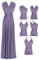Edaydress Umwandelbares Maxikleid, vielseitig verwendbar, für Party, Hochzeit, Brautjungfer, lange Kleider, S, Flieder, Einheitsgröße Mehr