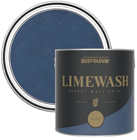 Rust-Oleum Blue Limewash Effect Wall Paint - No.717 2.5L