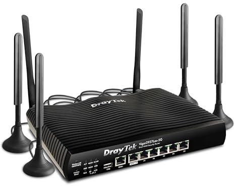 DrayTek Vigor 2927Lax, 5G Router Ethernet WAN dual con AX3000 WiFi 6, bilanciamento del carico, VPN, 950Mbps di prestazioni per WAN