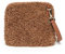 Montte Di Jinne Damen Faux Shearling und Echtleder Crossbody Bag Umhängetasche klein quadratisch weich leicht Premium Qualität, hautfarben, Length: 17cm｜6.6, Height: 16.5cm | 6.5 , Depth: 8.4cm |