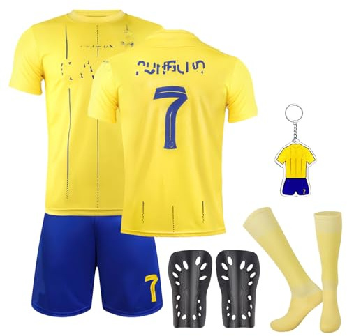 Sidesea Trikot Fussball Jungen, Trikot für Kinder Heimtrikots Trikot Jungen Football Socks Fussball Fußball Trikot Fußballtrikot Kinder Fussball Socken Fußbälle Jersey Schlüsselanhänger
