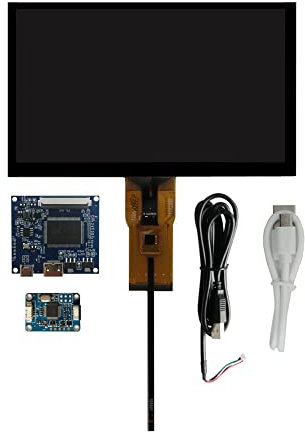 7 Inch For Portable Raspberry Pi Orange Pi Computer Auxiliary Screen Sub Screen Monitor 1024x600 LCD Display Screen Driver Control Board Digitizer USB Touchscreen