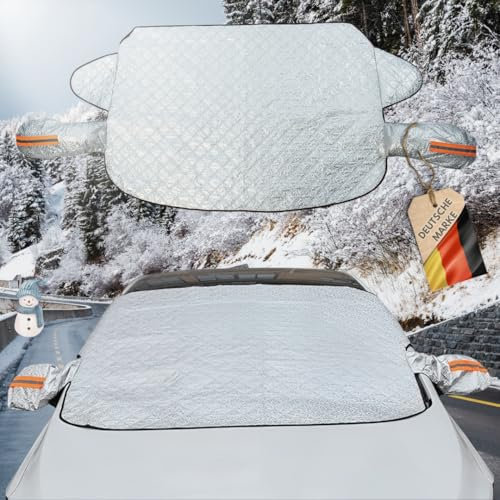 Prezisga Scheibenabdeckung Sommer, Windschutzscheibenabdeckung,Hitzeutzabdeckung Auto, Sommer Abedckung, Kfz Abdeckung
