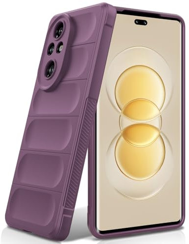 BonYonka Funda para Honor 200 Pro, resistente a golpes y arañazos, patrón ondulado, forro de microfibra suave, protección completa con cámara, color morado