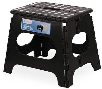 WedDecor Marchepied pliable en plastique haute résistance, 27,9 cm, antidérapant pour enfants et adultes, peut supporter jusqu'à 150 kg, pour cuisine, chambre à coucher, salle de bain, extérieur