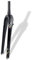 KANGXYSQ Gravel 700C Fourche Rigide for Vélos 28,6 Mm 1-1/8'' Tube Droit 1-1/2'' Tube Conique Fourches Avant Fibre De Carbone Vélos De Route Freins À Disque Fourches QR 9 Mm(Matte Black,Tapered)