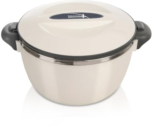 orion group Thermoschüssel mit Deckel 2 l Thermobehälter für Essen, Eis