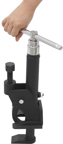 Wiyuer Desmontadora de neumáticos manual con compatibilidad de 38-42 pulgadas y estructura de acero para coche, camión, motocicleta, sin electricidad, 45 x 25 x 15 cm, manual negro