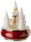 Hutschenreuther Sammelserie Weihnachtslieder-O Tannenbaum Spieluhr groß, Porzellan, Bunt, 13 x 13 x 17 cm