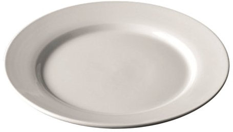 Piatti Piani Ø 23 Cm Bianco Porcellana - 6 Unità