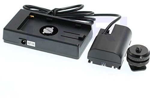 Maniquí de drri LP-E6 recargable F-970 fuente de alimentación Placa soporte para Canon 7d 6d 5d2 5d3 60d