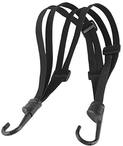 Motorcycle Helmet Strap Pad Helmet Rope, BSDDP Motorcycle Retractable Helmet lock motorcycle Luggage Rope Elastic Strap With 2 Hooks