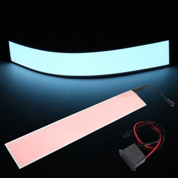 C-FUNN 30,5 x 5,1 cm 12 V flexibles Elektrolumineszenzband El Panel Hintergrundbeleuchtung Dekorationen Licht mit Wechselrichter – Rosa