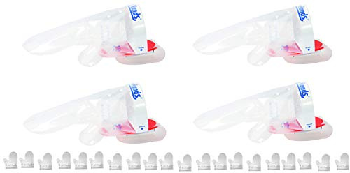 Clean Hands Kit Multiuse Guanti Igienici Professionali Con Calamita, Per Manipolazione Alimenti, Panetterie, Alimentari, Carne e Pesce (4 Confezioni)