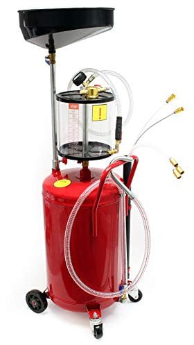 Wiltec Aspiratore Pneumatico dell’Olio esausto di 80 Litri per Il Cambio dell’Olio del Motore