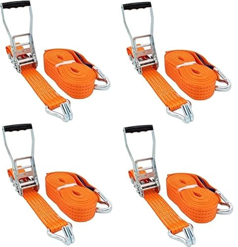 4X Spanngurte 4t 6m 2tlg. Orange