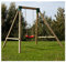 LOSA Columpio individual con estructura de madera de pino, modelo columpio individual