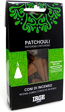Irge Räucherkegel 12 Stück Patchouli