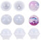 Boutigem Lot de 5 moules en silicone en forme de sphères de 30 mm pour fabrication de colliers, bracelets, bijoux, pendentifs, bougies, savons faits maison, bombes de bain