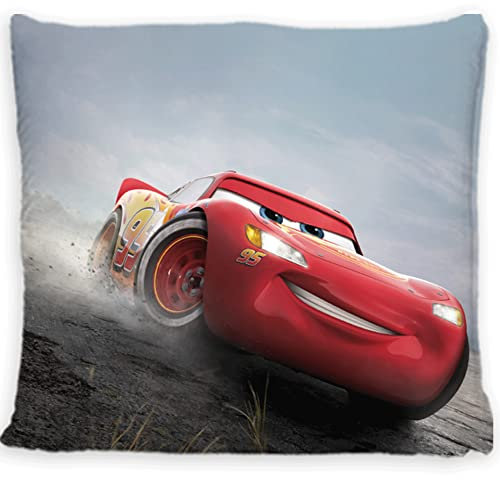 Disney Home Cars - Dekokissen mit Füllung und Reißverschluss - 40x40 cm - Wurfkissen mit Füllung, tolles Deko-Kissen für Sofa, Couch, Wohnzimmer und Schlafzimmer - weiches Kuschelkissen