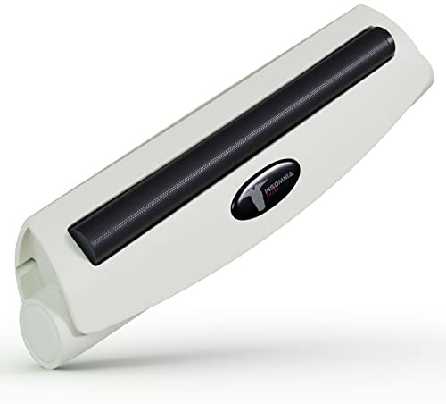 Insomnia Smoke Zigarettendrehmaschine | Tabak Zigarettenrolle Konischev Drehmaschine Zigarettenroller für normale Größe 80 mm oder King-Size-Betten 110 mm Vorrollkegel (King size, Weiß)