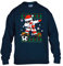 England Christmas Mens Sweatshirt World Cup 2025 Football Boys Pullover Jumper Funny Santa Dab Dabbing Novelty Unisex Gift Girls Kids Sweat Printed Design Navy Blue - Youth X-Large (Age 12-13)
