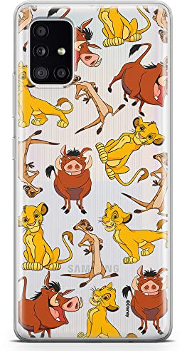 ERT GROUP Handyhülle für Samsung A51 Original und offiziell Lizenziertes Disney Muster Simba & Friends 010 optimal an die Form des Handy angepasst, teilweise transparent