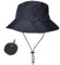 WANYIG Sonnenhut Damen Herren UV Schutz Faltbar Safari Hut Wasserdicht Sommerhut Wanderhut Anglerhut Outdoor Buschhut Schnell Trocken 55-58CM (Schwarz)