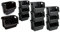 Pluto Packaging Large Heavy Duty Stackable Open Fronted Baskets Recycling Industrial Home Garage Stacking Crates (Set Of 3)