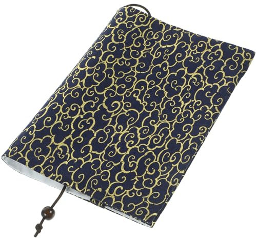 Operitacx A5 Book Sleeve, Washable Book Cover, Book Protector Book Pouch A5 Fabric Book Cover Protector for Hardcover Paperback Notebook Journal Diary Decor Book Lovers