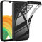 Handyhülle für Samsung Galaxy A33 5G Hülle, Niemals Gelb Durchsichtig Kameraschutz Ultra Dünn Leicht Transparent Original Schutzhülle Weich TPU Silikon Stoßfest Crystal Klar Clear Case, Schwarz