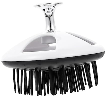 HOMSFOU Shampoo- hairbrush haarbürsten hair relaxer hair care Reisezubehör Kopfhautpeeling für Hotels tägliche Kopfhautbürste kompakt Schaber Massagezubehör Massagegerät reisen pp Weiß