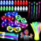 SUPRBIRD Weihnachten Party Set für Kinder,85 Blinkende Party Favors,Neon Knicklichter Ketten Sets für Weihnachten Decoration,Weihnachten Party Leuchtend Deko Für Kinder,Led Blinkende Brille Spielzeug