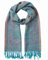 Umjetnost Damen, weicher seidiger Pashmina-Schal, Paisleymuster, Pashmina-Schal mit Fransen, Blaugrünes Paisley, Einheitsgröße