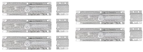 Alberts 835675 Türriegel | mit Knopfgriff, mit Schlaufe | galvanisch verzinkt, Dickschichtschutz | 200 x 57 mm | 5er Set