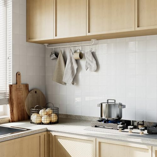 Yoillione Spesse Piastrelle adesive Cucina: Paraschizzi adesivi Muro Bagno - 3D Impermeabili Pannelli per Parete