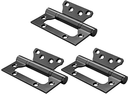WHAMVOX Leises Türscharnier-set 3-teilig 4 Zoll Stummes Scharnier Aus Verdicktem Edelstahlmaterial Für Glatte Türen Heimwerkerbedarf