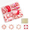 96 Pieces Kids False Nails, Children Press on Fake Nail Tip, Pre-glue Full Cover Short False Nails, Kids Stick on Nails for Girls Nails Art Decoration (Strawberry, Medium)