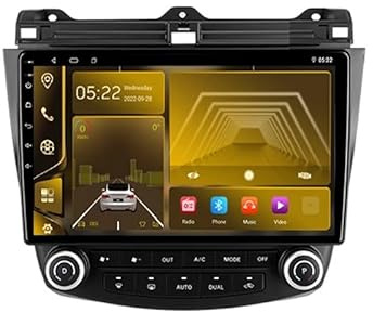 9 Pulgadas Android 13 Radio Coche para Honda Accord 7 CM 2003-2008 con Android Auto/Carplay GPS WiFi Bluetooth Radio FM Pantalla Dividida USB SWC GPS Coche Navegador(2+32G)