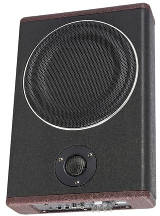 8 pulgadas 600 W caja de graves activos, subwoofer para coche, robusto altavoz de madera y acero inoxidable, frecuencia de 40 hz-200 Hz, 90 dB SNR para sistema de audio de radio de coche