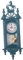 Toddmomy Mini Pendeluhr Im Vintage-Stil Puppenhaus Deko Hängendes Modell Für Miniatur-szenen Retro Wanduhr Für Wohnzimmer Charmante Uhr Für Kreative Gestaltung