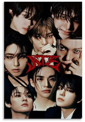 Magauy Stray Poster Kids Music Collage Korean Band Für Zimmer, Ästhetische Leinwand-Wandkunst, Schlafzimmer-Dekor Poster 12x18inch(30x45cm)