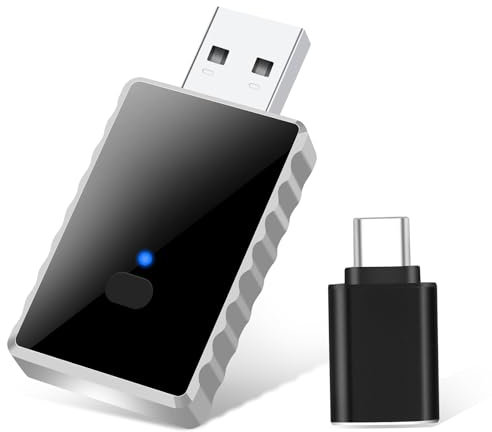 Adaptador Inalámbrico para CarPlay, Adaptador Inalámbrico para Android Auto y Carplay 2 en 1, Plug and Play, Cable USB C/A, Carplay Inalámbrico sin Latencia, Compatible con Cualquier Coche Rápido