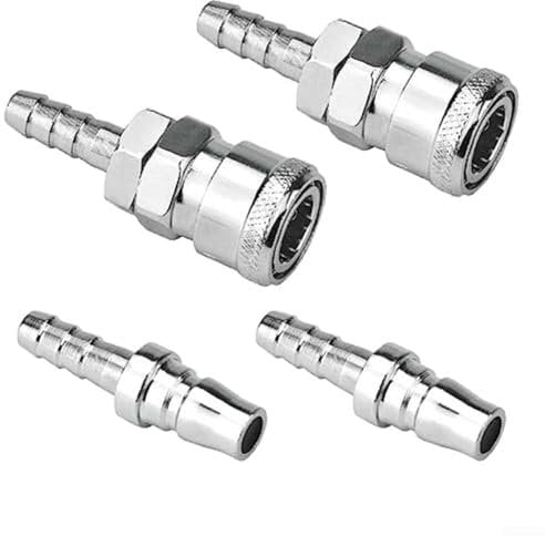 Lot de 4 raccords de gaz en cuivre à dégagement rapide pour barbecue et caravane
