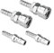 Lot de 4 raccords de gaz en cuivre à dégagement rapide pour barbecue et caravane