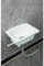 Lavandino a Muro in Resina, Lavello da Esterno per Cucina Caffè Garage Lavanderia Giardino Esterno 38.5x28.5x18 cm Bianco A 95 cm Tubo Fognario