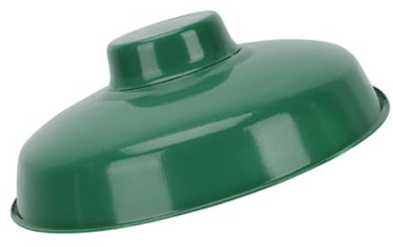 MUCKLILY Vintage Grüner Emaille lampenschirm Schützender Metall Lampenschirm für Wandleuchte Vielseitiger Retro Barn Lamp Shade Dekorativer Schutz für Wohnzimmer Garten und Eingangsbereich