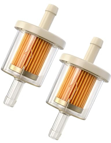 Desenda 2PCS Inline Fuel Filters, for 8mm Motorcycles Fuel Line, Lawn Mower | Fuel Filter, Effective Filtration, Easy Installation, Compatible with Cars, Generators, Karts